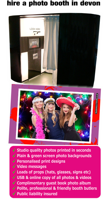 Devon Photo Booth Hire in Devon
