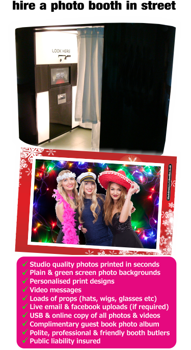 Street Photo Booth Hire in Street, Somerset